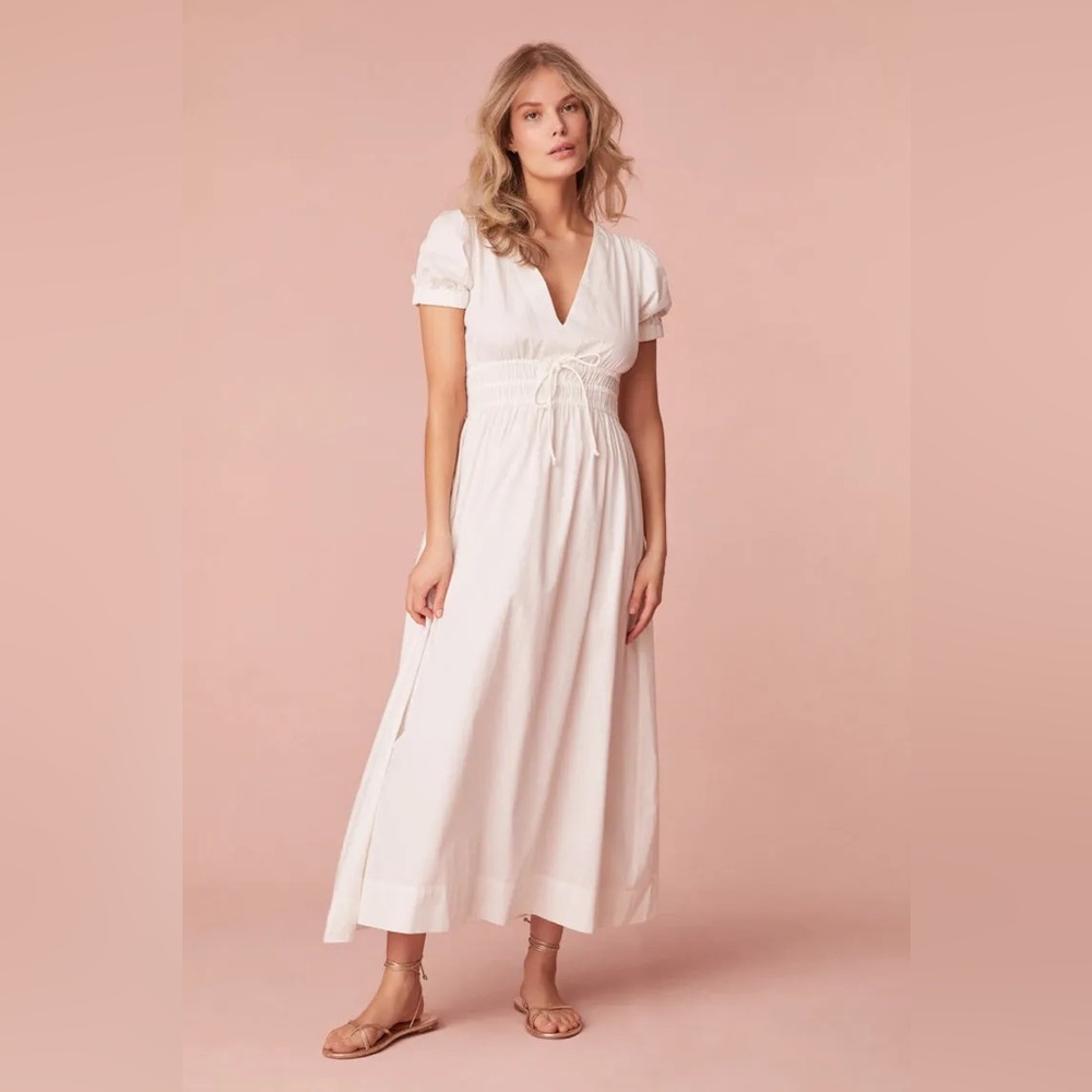 NWT Loveshackfancy Sabela cotton midi dress
